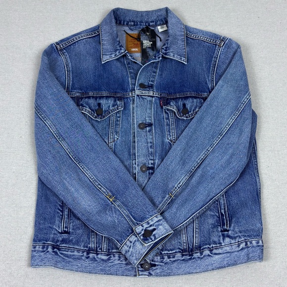 Levi's Virgil Denim Trucker Jacket Type 3 Virgil Abloh Big E - Picture 2 of 16